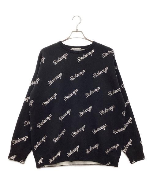 BALENCIAGA（バレンシアガ）BALENCIAGA (バレンシアガ) スラッシュロゴ セーター 20AW ブラック サイズ:SIZE XSの古着・服飾アイテム