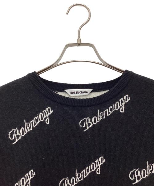 BALENCIAGA（バレンシアガ）BALENCIAGA (バレンシアガ) スラッシュロゴ セーター 20AW ブラック サイズ:SIZE XSの古着・服飾アイテム
