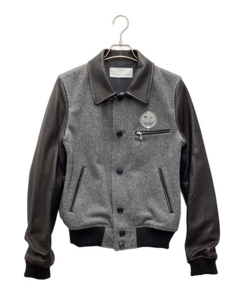 DIET BUTCHER SLIM SKIN（ダイエットブッチャースリムスキン）DIET BUTCHER SLIM SKIN (ダイエットブッチャースリムスキン) バーシティジャケット グレー サイズ:SIZE 1の古着・服飾アイテム