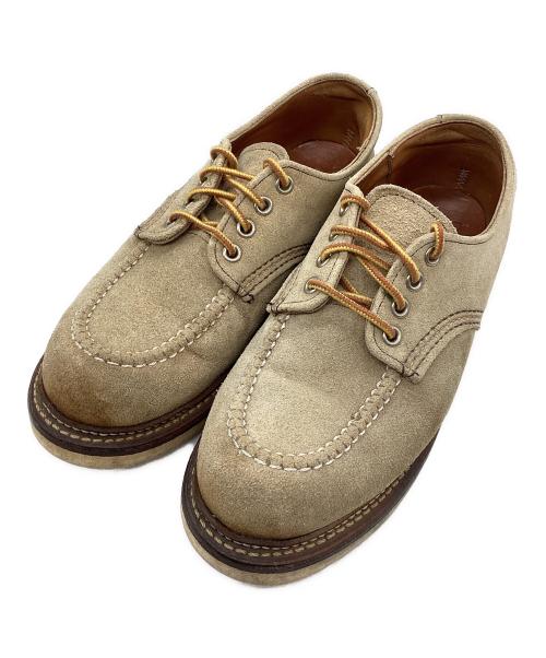 RED WING（レッドウィング）RED WING (レッドウィング) ワークオックスフォードモックトゥシューズ USA製 ベージュ サイズ:SIZE 25cmの古着・服飾アイテム