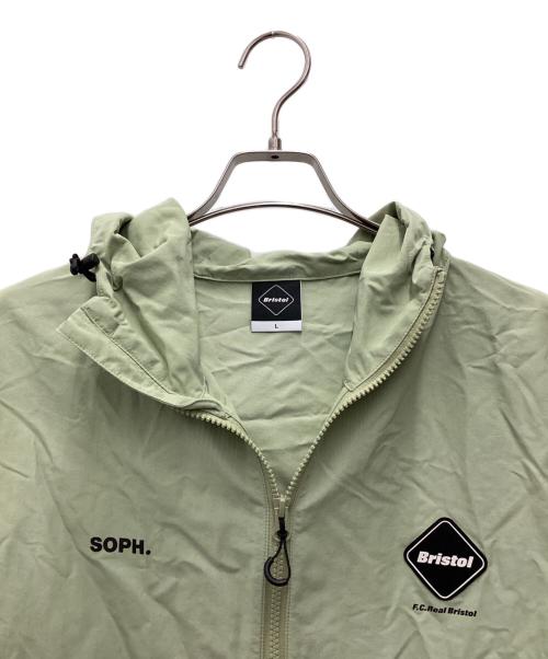 F.C.R.B.（エフシーレアルブリストル）F.C.R.B. (エフシーアールビー) SOPH.別注 (ソフネット) SUPPLEX NYLON HOODEDBLOUSON ライム サイズ:SIZE Lの古着・服飾アイテム