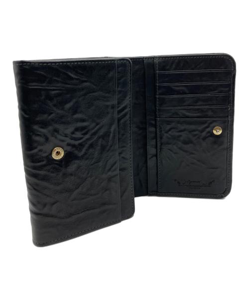 esperanto（エスペラント）esperanto (エスペラント) 2つ折り財布 ブラックの古着・服飾アイテム