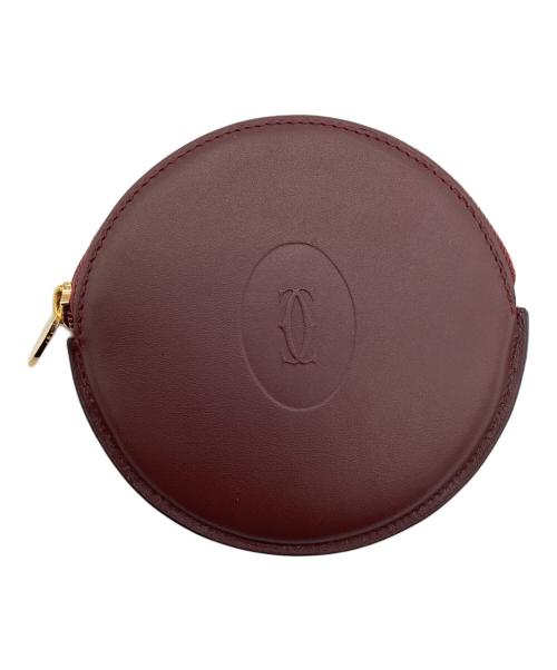 Cartier（カルティエ）Cartier (カルティエ) コインケース マストライン ワインレッドの古着・服飾アイテム