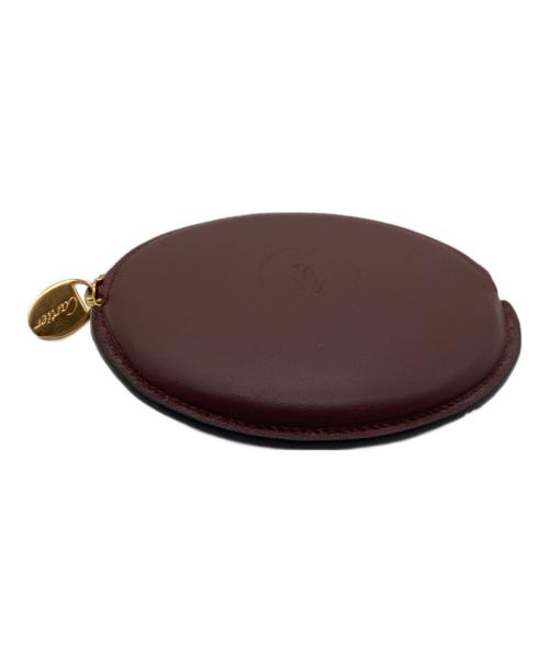 Cartier（カルティエ）Cartier (カルティエ) コインケース マストライン ワインレッドの古着・服飾アイテム