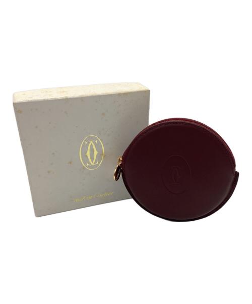 Cartier（カルティエ）Cartier (カルティエ) コインケース マストライン ワインレッドの古着・服飾アイテム