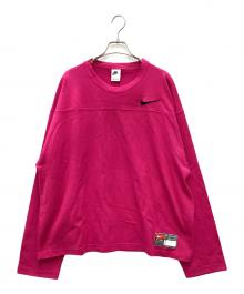 NIKE×stussy（ナイキ×ステューシー）の古着「Long Sleeve Top Fireberry」｜ショッキングピンク
