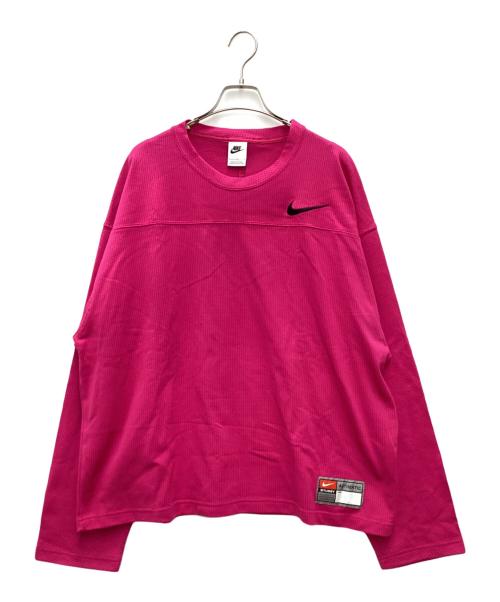 NIKE（ナイキ）NIKE (ナイキ) stussy (ステューシー) Long Sleeve Top Fireberry ショッキングピンク サイズ:SIZE Lの古着・服飾アイテム