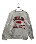 Championチャンピオン）の古着「MARYLAND 80S～ スウェット」｜グレー×レッド
