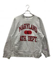 Champion（チャンピオン）の古着「MARYLAND 80S～ スウェット」｜グレー×レッド