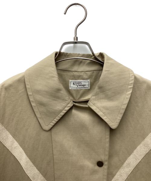 KIARIS VINTAGE（キアリズ ヴィンテージ）kiaris vintage (キアリズ ヴィンテージ) ステンカラーコート ベージュ サイズ:SIZE 不明の古着・服飾アイテム