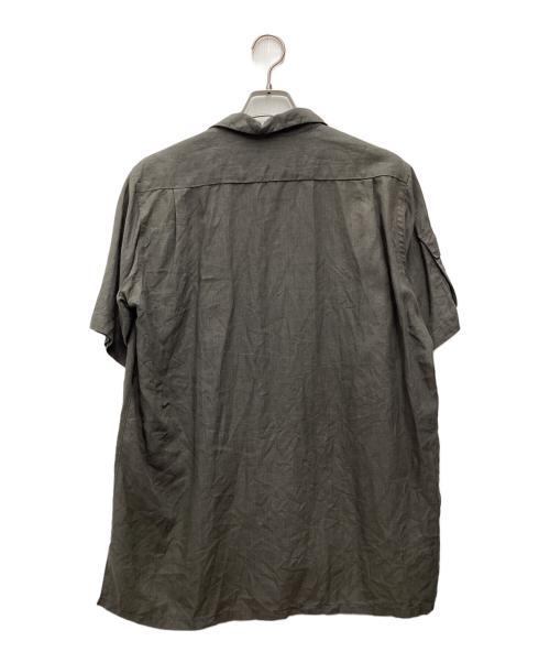 riprap（リップラップ）riprap (リップラップ) セミオープンカラー ショートスリーブシャツ グレー サイズ:SIZE Lの古着・服飾アイテム