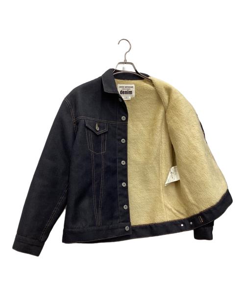 JUNYA WATANABE CDG DENIM（ジュンヤワタナベ コムデギャルソン デニム）JUNYA WATANABE CDG DENIM (ジュンヤワタナベ コムデギャルソン デニム) フェイクボアデニムジャケット インディゴ サイズ:SIZE XSの古着・服飾アイテム