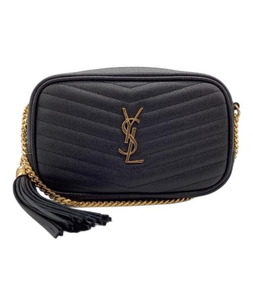 Saint Laurent Paris（サンローランパリ）Saint Laurent Paris (サンローランパリ) ミニバッグルー チェーンショルダーバッグ ブラック×ゴールドの古着・服飾アイテム