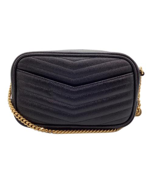 Saint Laurent Paris（サンローランパリ）Saint Laurent Paris (サンローランパリ) ミニバッグルー チェーンショルダーバッグ ブラック×ゴールドの古着・服飾アイテム
