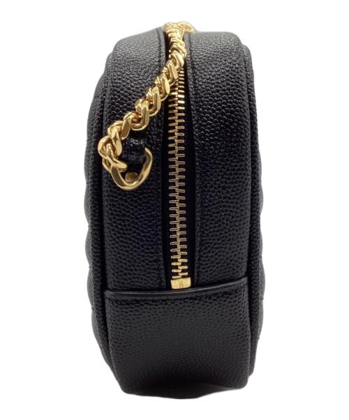 Saint Laurent Paris（サンローランパリ）Saint Laurent Paris (サンローランパリ) ミニバッグルー チェーンショルダーバッグ ブラック×ゴールドの古着・服飾アイテム