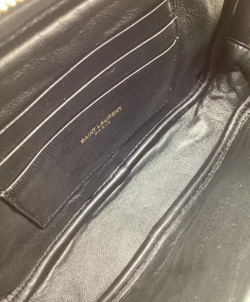 Saint Laurent Paris（サンローランパリ）Saint Laurent Paris (サンローランパリ) ミニバッグルー チェーンショルダーバッグ ブラック×ゴールドの古着・服飾アイテム
