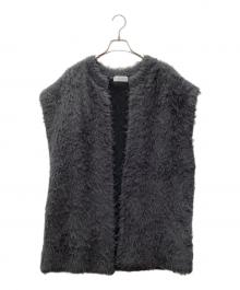 RIM.ARK（リムアーク）の古着「ブリリアントニットガウン」｜グレー