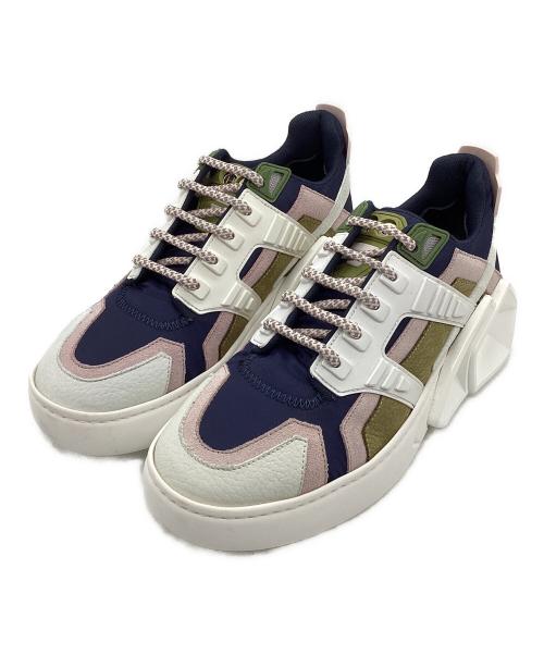 HIDE&JACK（ハイドアンドジャック）HIDE&JACK (ハイドアンドジャック) スニーカー ホワイト×ネイビー サイズ:SIZE 36の古着・服飾アイテム