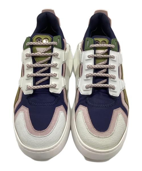 HIDE&JACK（ハイドアンドジャック）HIDE&JACK (ハイドアンドジャック) スニーカー ホワイト×ネイビー サイズ:SIZE 36の古着・服飾アイテム