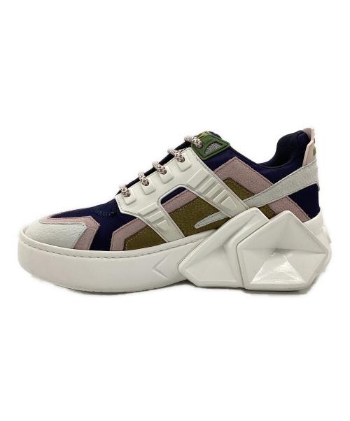 HIDE&JACK（ハイドアンドジャック）HIDE&JACK (ハイドアンドジャック) スニーカー ホワイト×ネイビー サイズ:SIZE 36の古着・服飾アイテム