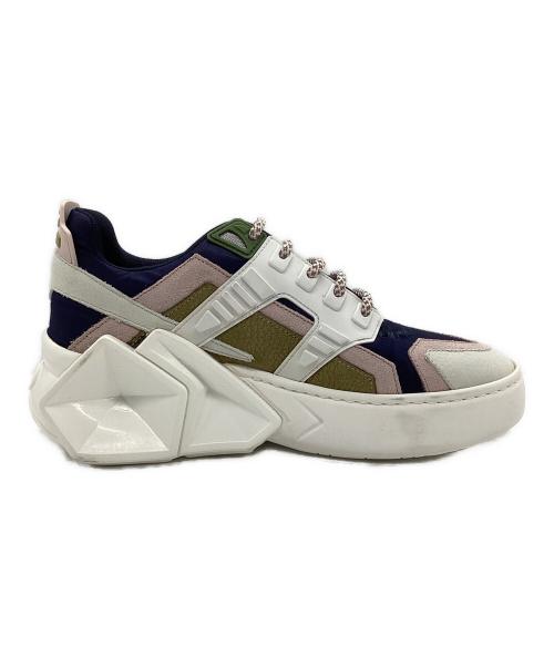 HIDE&JACK（ハイドアンドジャック）HIDE&JACK (ハイドアンドジャック) スニーカー ホワイト×ネイビー サイズ:SIZE 36の古着・服飾アイテム