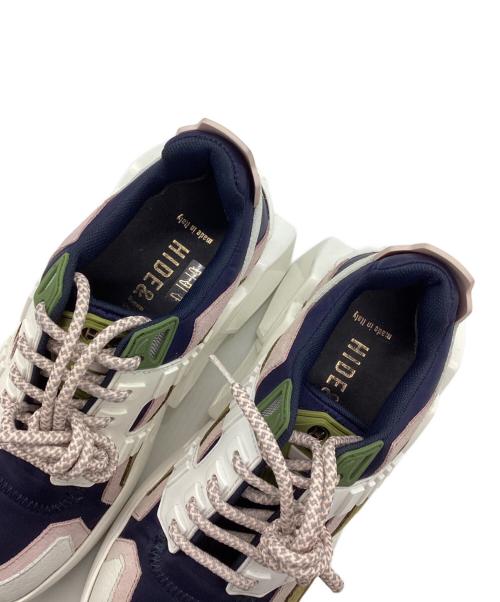 HIDE&JACK（ハイドアンドジャック）HIDE&JACK (ハイドアンドジャック) スニーカー ホワイト×ネイビー サイズ:SIZE 36の古着・服飾アイテム