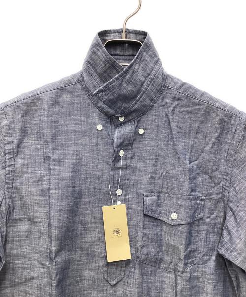 J.PRESS（ジェイプレス）J.PRESS (ジェイプレス) ダンガリー半袖シャツ ネイビー サイズ:Mの古着・服飾アイテム