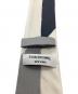 中古・古着 Thom Browne (トムブラウン) シルクネクタイ グレー×アイボリー サイズ:-：5000円