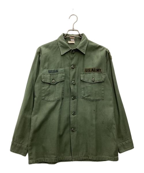 -（-）- (-) 米軍 ミリタリーシャツ オリーブ サイズ:SIZE 不明の古着・服飾アイテム