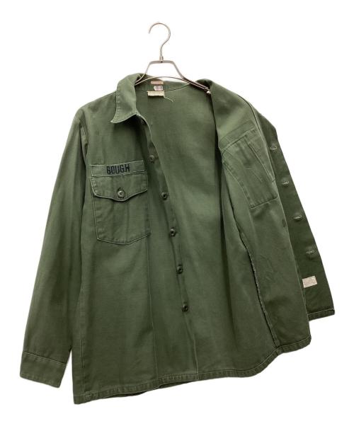-（-）- (-) 米軍 ミリタリーシャツ オリーブ サイズ:SIZE 不明の古着・服飾アイテム