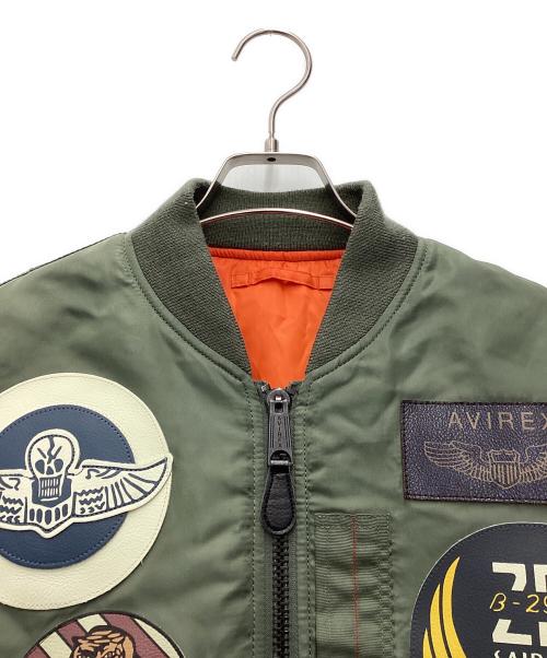 AVIREX（アヴィレックス）AVIREX (アヴィレックス) MA-1 TOP GUN スカジャン オリーブ サイズ:SIZE Lの古着・服飾アイテム