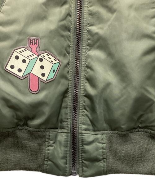 AVIREX（アヴィレックス）AVIREX (アヴィレックス) MA-1 TOP GUN スカジャン オリーブ サイズ:SIZE Lの古着・服飾アイテム