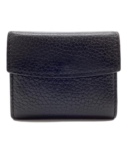 Maison Margiela（メゾンマルジェラ）Maison Margiela (メゾンマルジェラ) スリフォールドコンパクトウォレット ブラックの古着・服飾アイテム