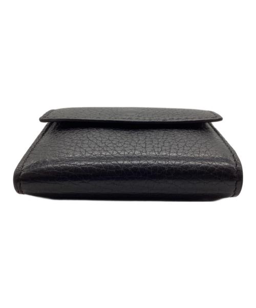 Maison Margiela（メゾンマルジェラ）Maison Margiela (メゾンマルジェラ) スリフォールドコンパクトウォレット ブラックの古着・服飾アイテム