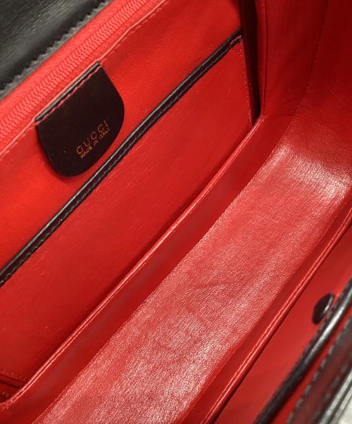 GUCCI（グッチ）GUCCI (グッチ) 2WAYレザーバッグ　バンブー ブラックの古着・服飾アイテム