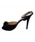 中古・古着 Christian Louboutin (クリスチャン・ルブタン) アンクルストラップパンプス オープントゥ ブラック サイズ:SIZE 36：8000円