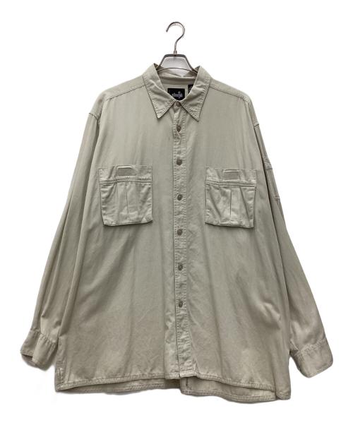 LEVI'S（リーバイス）LEVI'S (リーバイス) 00's SILVER TAB コットンシャツ ベージュ サイズ:SIZE XLの古着・服飾アイテム