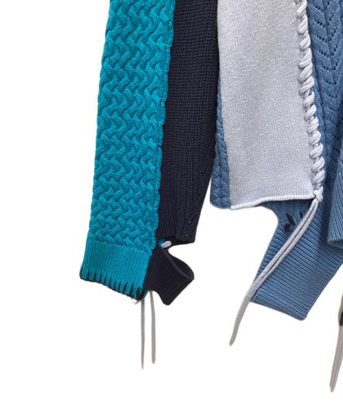 MAISON SPECIAL（メゾンスペシャル）MAISON SPECIAL (メゾンスペシャル) ニットカーディガン ブルー×ネイビー サイズ:Sの古着・服飾アイテム
