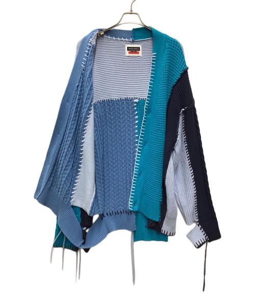 MAISON SPECIAL（メゾンスペシャル）MAISON SPECIAL (メゾンスペシャル) ニットカーディガン ブルー×ネイビー サイズ:Sの古着・服飾アイテム