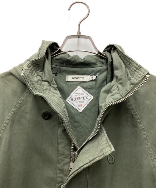 nonnative（ノンネイティブ）nonnative (ノンネイティブ) TROOPER HOODED COAT COTTON WEATHER WITH GORE-TEX オリーブ サイズ:SIZE 0の古着・服飾アイテム