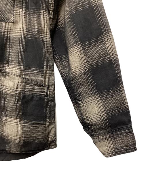MINEDENIM（マインデニム）MINEDENIM (マインデニム) V.Check Flannel Work SH ブラック サイズ:Sの古着・服飾アイテム
