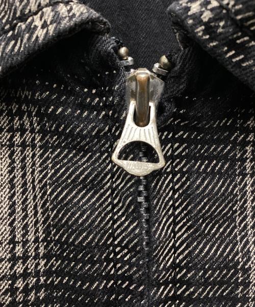 MINEDENIM（マインデニム）MINEDENIM (マインデニム) V.Check Flannel Work SH ブラック サイズ:Sの古着・服飾アイテム