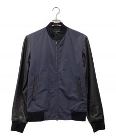 中古・古着通販】theory (セオリー) レザージャケット ブラック サイズ