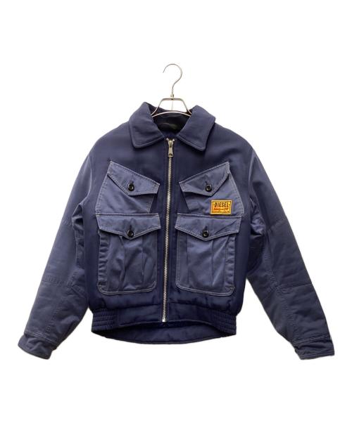 DIESEL（ディーゼル）DIESEL (ディーゼル) ブルゾン ブルー×ネイビー サイズ:Sの古着・服飾アイテム