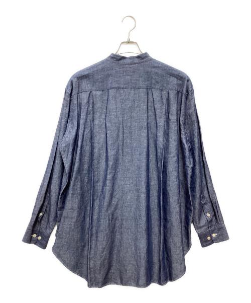 WEWILL（ウィーウィル）WEWILL (ウィーウィル) バンドカラーシャツ ネイビー サイズ:SIZE ３の古着・服飾アイテム