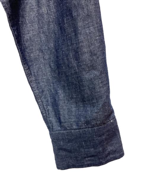 WEWILL（ウィーウィル）WEWILL (ウィーウィル) バンドカラーシャツ ネイビー サイズ:SIZE ３の古着・服飾アイテム