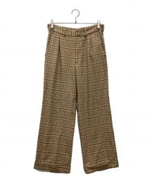 AURALEE（オーラリー）の古着「SILK SUMMER TWEED SLACKS」｜ベージュ
