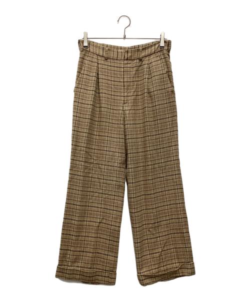 AURALEE（オーラリー）AURALEE (オーラリー) SILK SUMMER TWEED SLACKS ベージュ サイズ:SIZE 3の古着・服飾アイテム