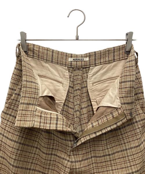 AURALEE（オーラリー）AURALEE (オーラリー) SILK SUMMER TWEED SLACKS ベージュ サイズ:SIZE 3の古着・服飾アイテム