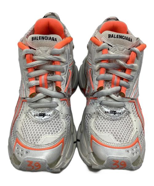 BALENCIAGA（バレンシアガ）BALENCIAGA (バレンシアガ) スニーカー RUNNER ホワイト×オレンジ サイズ:SIZE 39(26cm)の古着・服飾アイテム